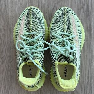 Adidas Kids Yeezy Boost 350 V2 - Neon Yellow and Black